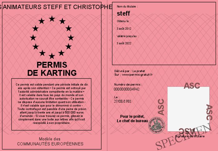 carte invitation karting